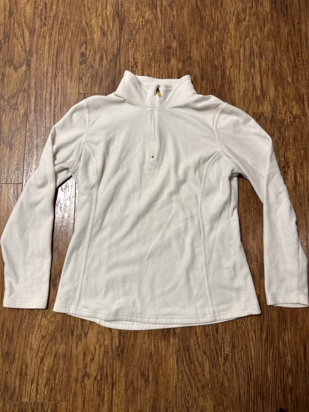 C9 Champion Ivory Fleece 1/4 Zip Long Sleeve Top Size Medium
